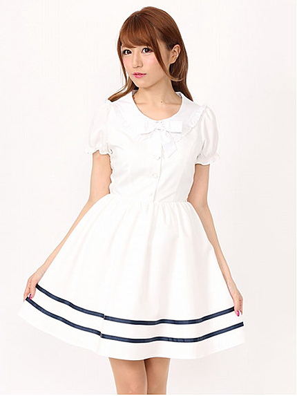 バック刺繍セーラーカラーop
