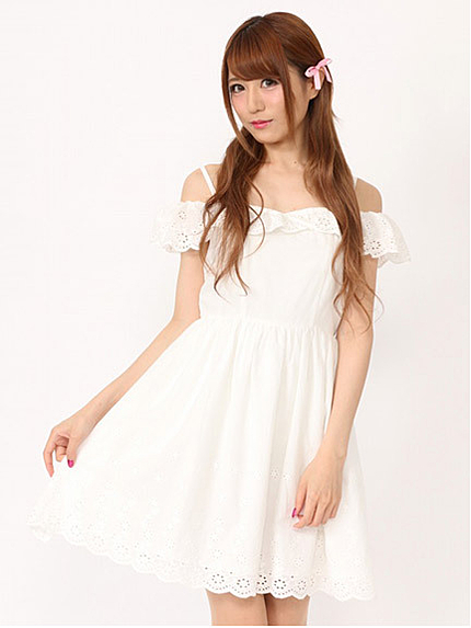 オフショルコットンOP