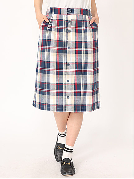 チェックスカート