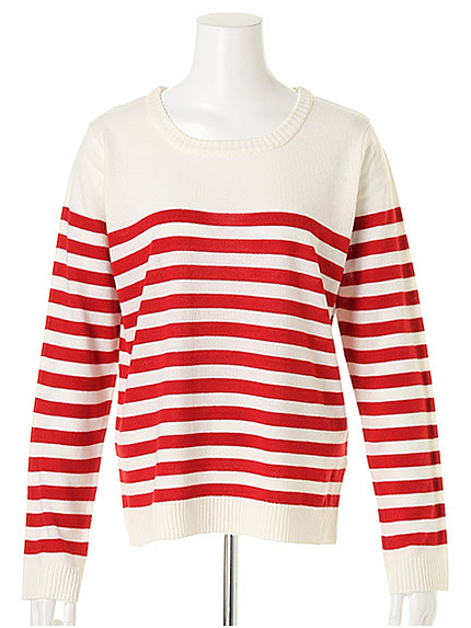 パネルボーダーニット