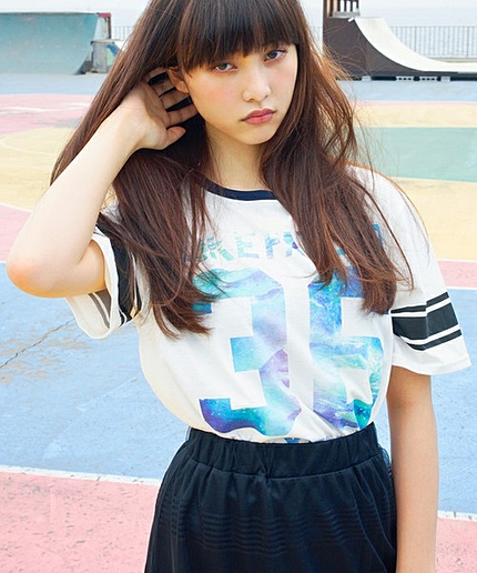 WEGO/リゾートメッシュTシャツ