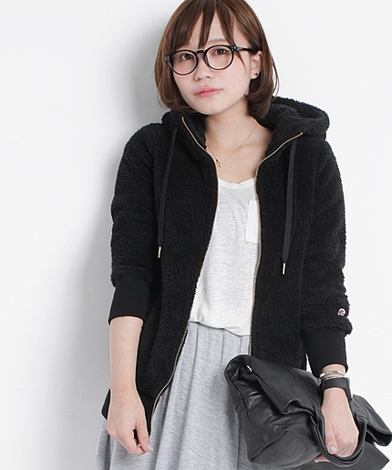 NU別注シェルバフリースフルジップパーカ