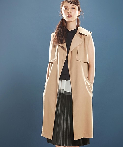 WEGO/ノースリーブトレンチコート