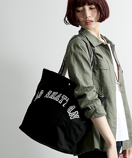 WEGO/ネイティブハンドルトートバッグ