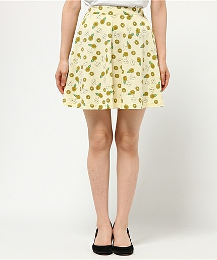 ΠWEGO/フルーツパターンスカート