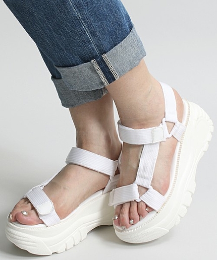 WEGO/厚底スポーツサンダル