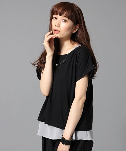 ２ピースレイヤードカットソー