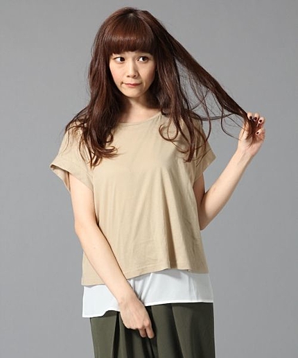 2ピースレイヤードカットソー