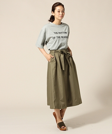 ■新作アイテム■リボンアソートセミマキシスカート