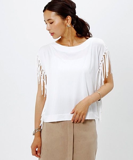 【pensee】フリンジベアテンプルオーバー