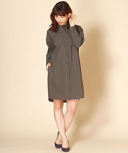 タイプライターシャツワンピース