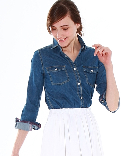 【pensee】デニムシャツ