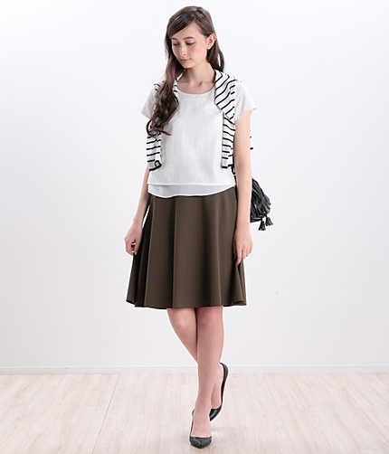 ボーダーXメッシュインナーアンサンブル