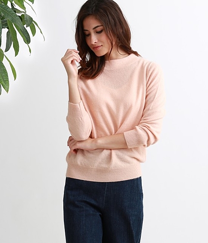 【先行予約】 【Oggi9月号掲載】メイド・イン・ヨネトミ×ROPE' カシミヤボトルネックプルオーバー