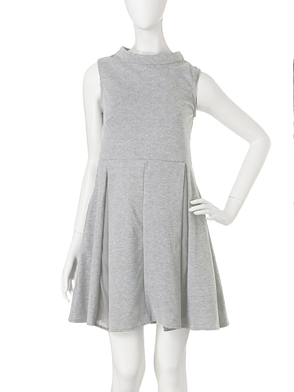 【W】バックリボンＡラインワンピース