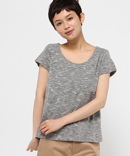 ポケット付きスラブTシャツ