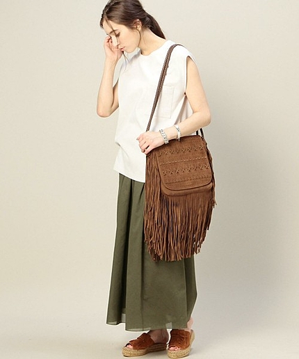 BY コットンギャザーワイドパンツ 3