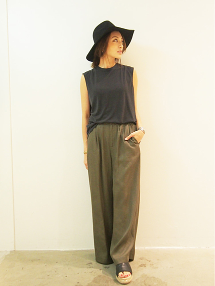 テンセルワイドパンツ