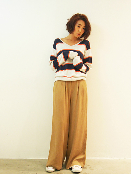 テンセルワイドパンツ