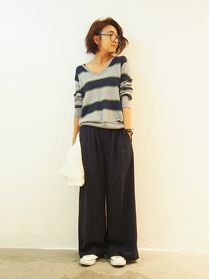 テンセルワイドパンツ