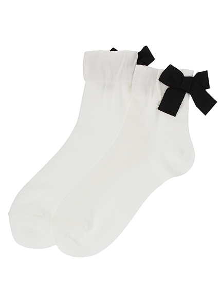 【goods】バックリボンソックス