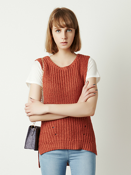 ルーズニットベスト