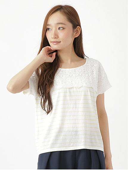 【Special Price】ヨークレースボーダープルオーバー