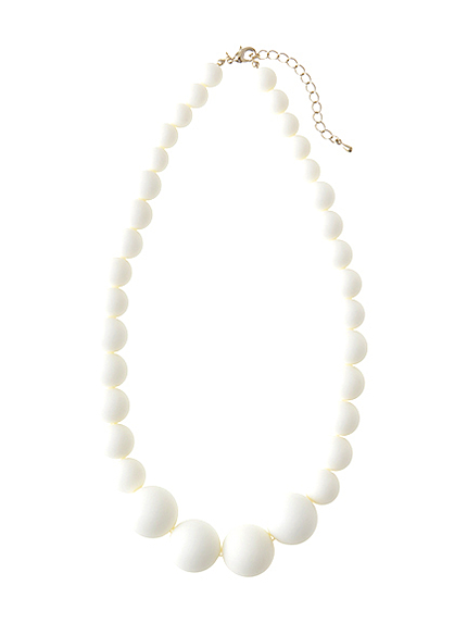 マットビーズネックレス