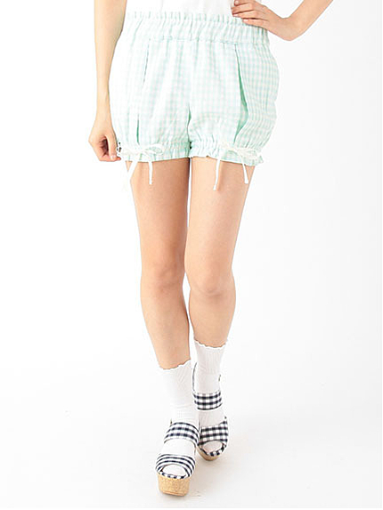 Gingham Balloon Pants