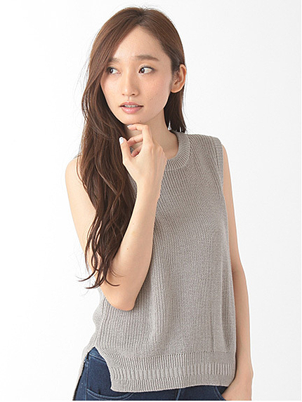 【Special Price】・畦編みニットベスト