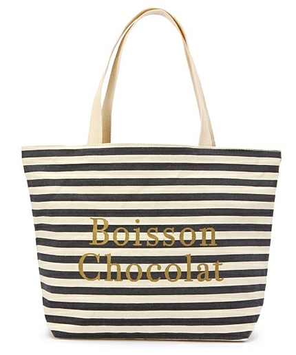 ボワソンショコラ/B ロゴトートボーダーM ◆