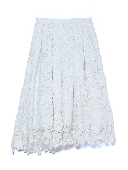フラワーレーススカート