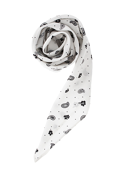 ペイズリーフラワースカーフ