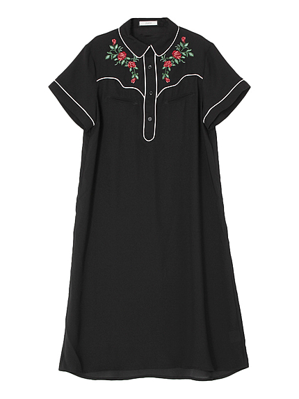 ウエスタンシャツワンピース