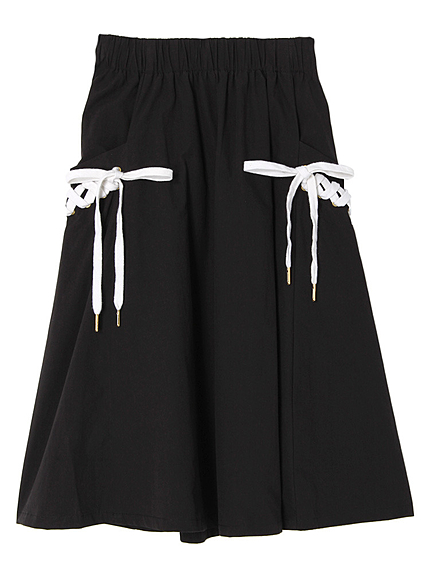 レースUPミディスカート