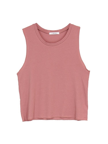 ラウンドネックルーズタンクトップ