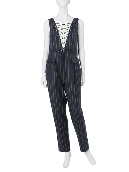 レースアップオールインワン