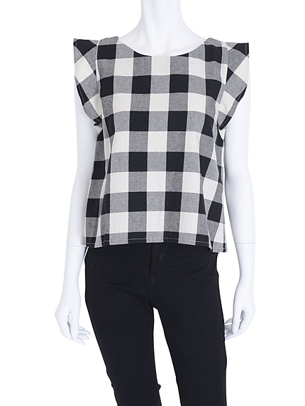 【DUO】BIGチェックブラウス