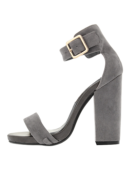 ファーコンビスウェードサンダル