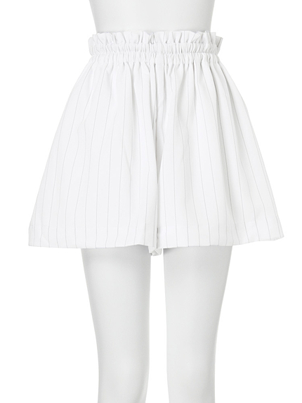 【FEMININE】H/Wギャザーキュロットパンツ