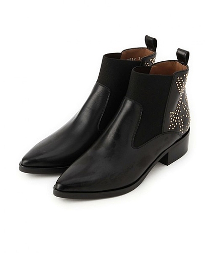 BY PERTINI スタッズサイドゴアブーツ