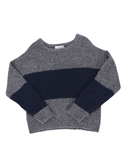 ブークレワイドボーダーニット