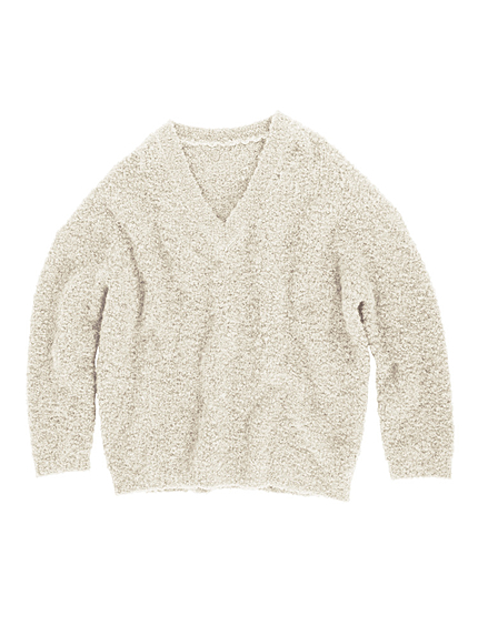 Vネックブークレニット