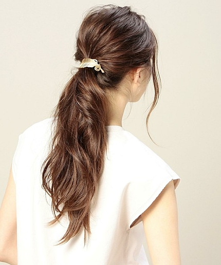 BY magnet ブラス フェザーモチーフ へアゴム