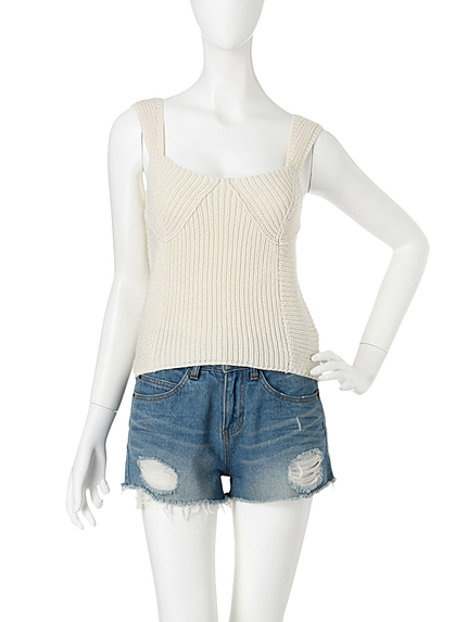 【dazzlin】ニットビスチェトップス