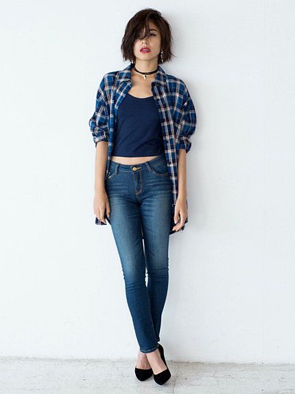 チェックドマンシャツ