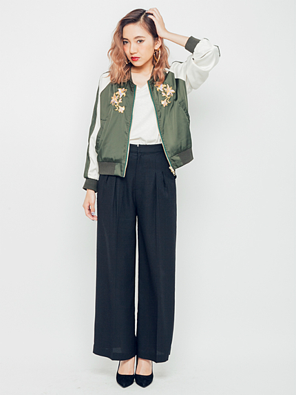 FLOWER embroideryブルゾン