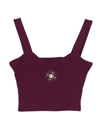 ビジューニットビスチェ