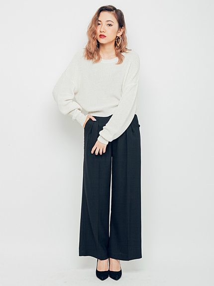 ベーシックワイドパンツ