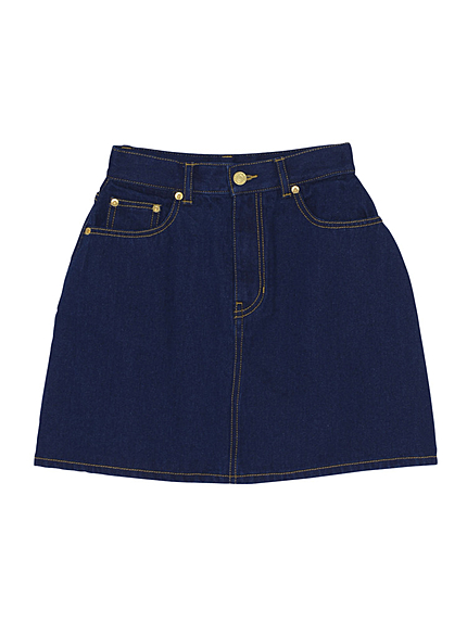デニムフレアミニスカート
